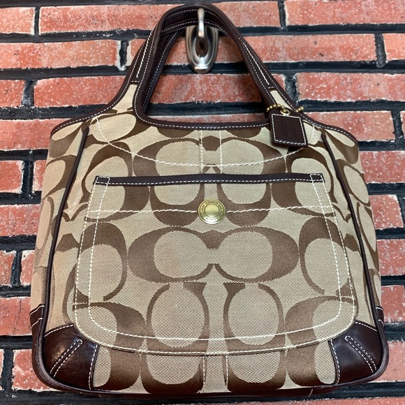 Coach Handbags - Coach Tan Shoulder Bag